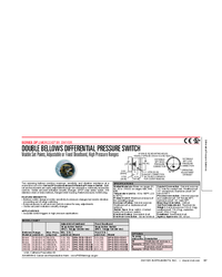 Thumbnail of document Data Sheet - DP Double Bellows Differential Pressure Switch